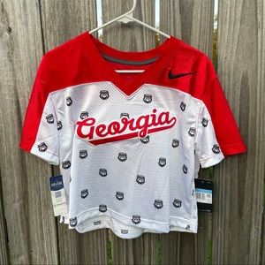 Georgia Bulldogs cropped jersey